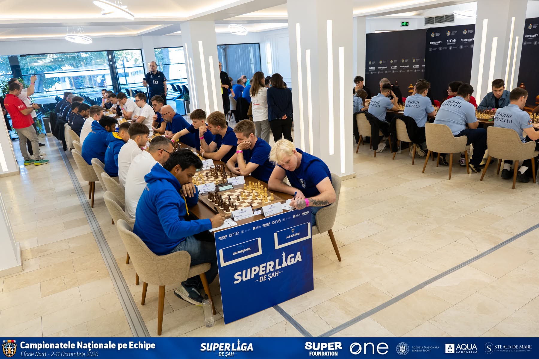 Sala de joc de la Complexul Steaua de Mare în prima rundă a Superligii